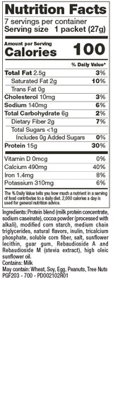 Proti Max Shake / Pudding au chocolat
